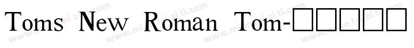 Toms New Roman Tom字体转换